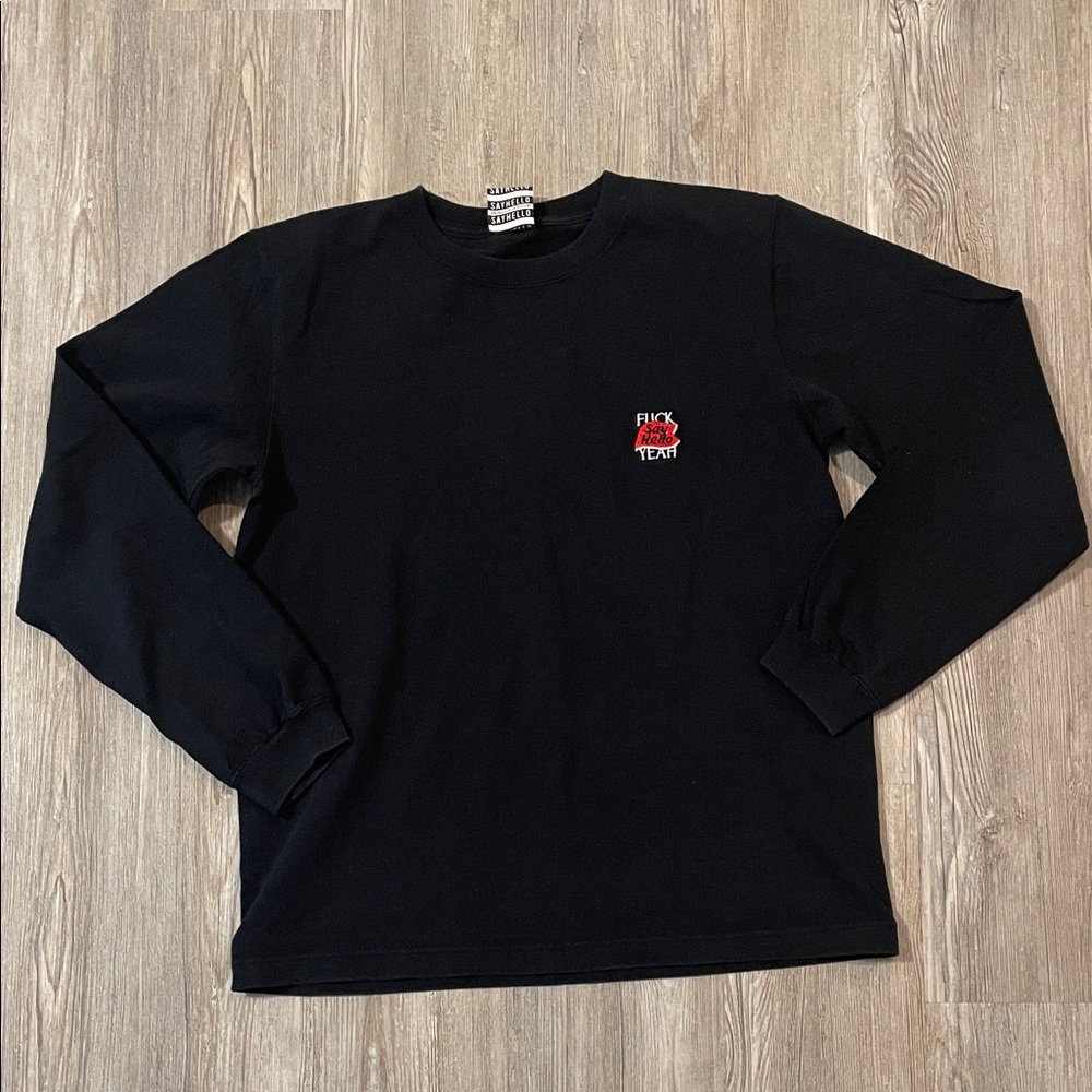 Say Hello Tokyo black long sleeve tee
